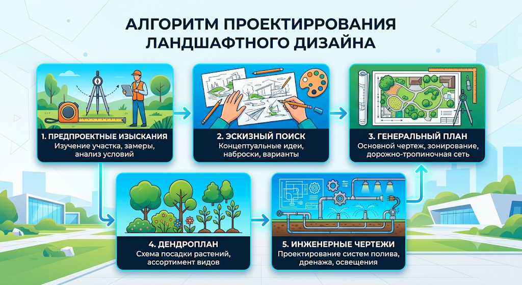 Алгоритм проектирования ландшафтного дизайна